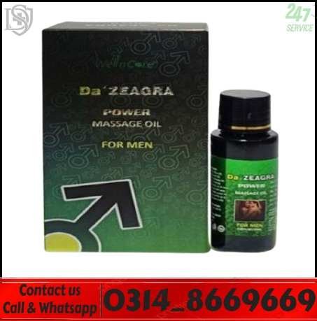 Da Zeagra Oil bottle for men’s performance and control support