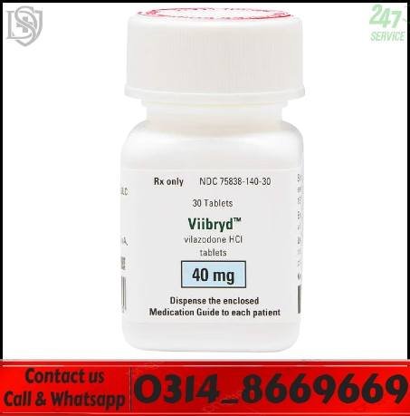 Viibryd 40mg Pills in Pakistan – Vilazodone Antidepressant Tablets