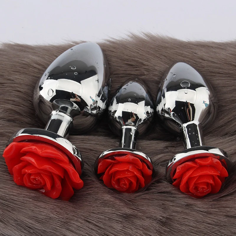 Stainless Steel Rose Butt Plug in Pakistan discreet packaging