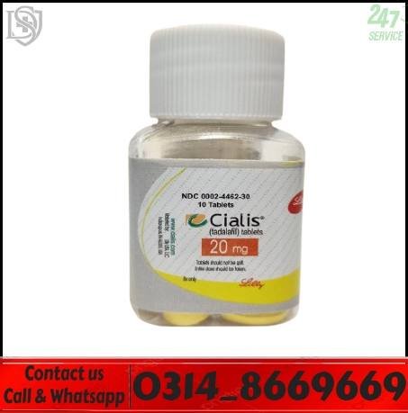 Cialis 20mg 10 tablets pack original packaging in Lahore Pakistan