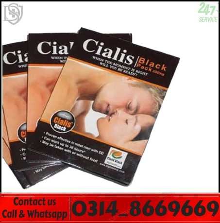 Cialis Black 200mg Tablets Original Black Pack in Pakistan