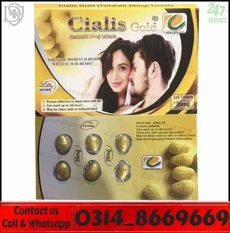 Cialis Gold 20mg Tablets UK Imported Original Gold Packing in Pakistan