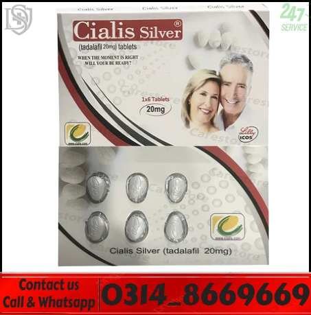 Cialis Silver Tablet 20mg original packaging Pakistan