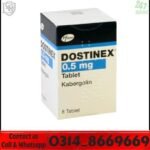 Dostinex 0.5mg tablets packaging in Pakistan