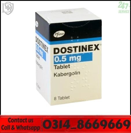 Dostinex 0.5mg tablets packaging in Pakistan