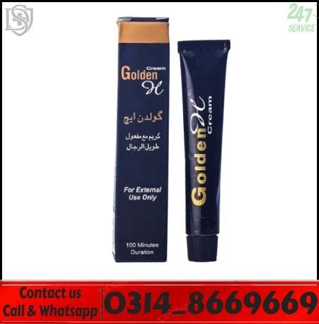Golden H Delay Cream original packaging in Pakistan