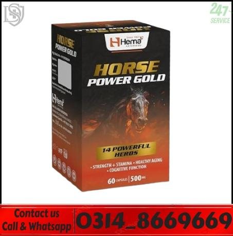 Hema Horse Power Gold herbal supplement bottle for men vitality