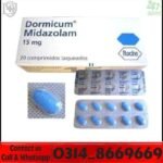 Midazolam 15mg tablets benzodiazepine medication packaging in Pakistan