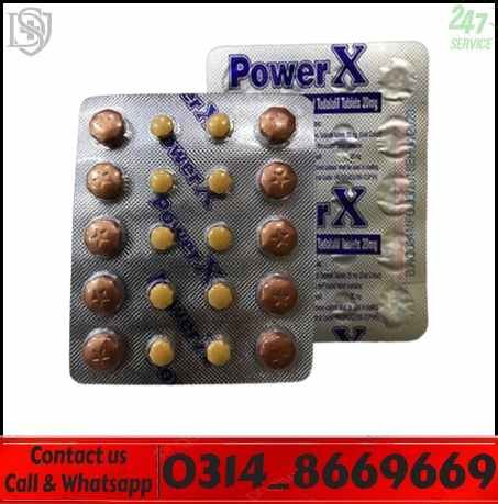 Power X Tablets Original Bottle and Box in Pakistan