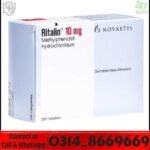 Rital 10mg tablets methylphenidate original pack price in Pakistan