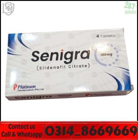 Senigra Tablets 100mg Original Packaging in Pakistan