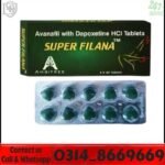 Super Filana Avanafil & Dapoxetine Tablets blister pack illustration