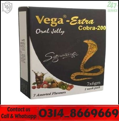 Vega Extra Oral Jelly Cobra 200 sildenafil ED medicine Pakistan