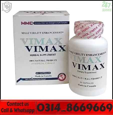 Vimax Male Enhancement Pills Original Bottle and Box in Pakistan