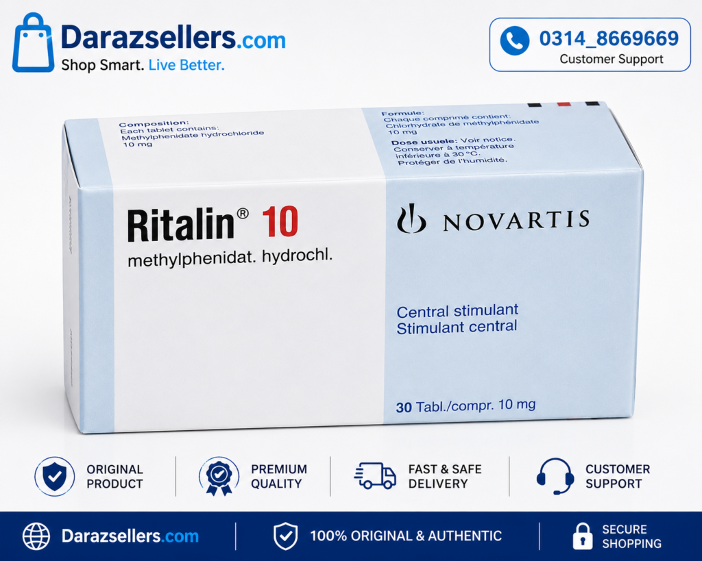 Ritalin 10mg Tablets Available in Pakistan